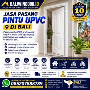 Jasa Pasang Pintu UPVC di Bali